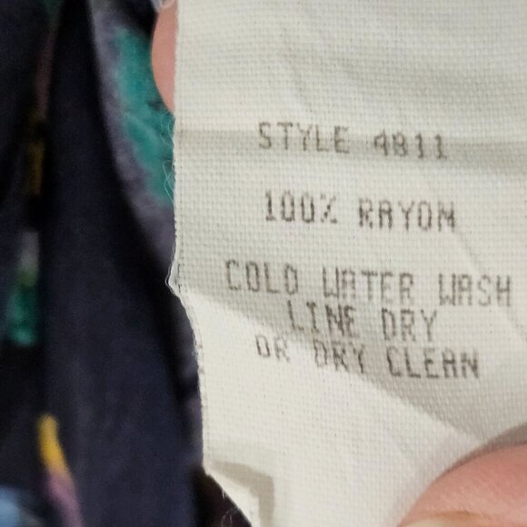 Canvasbacks Vintage Small Butterfly Patchwork Tunic Top Boho Maximalism Artsy - Picture 11 of 11